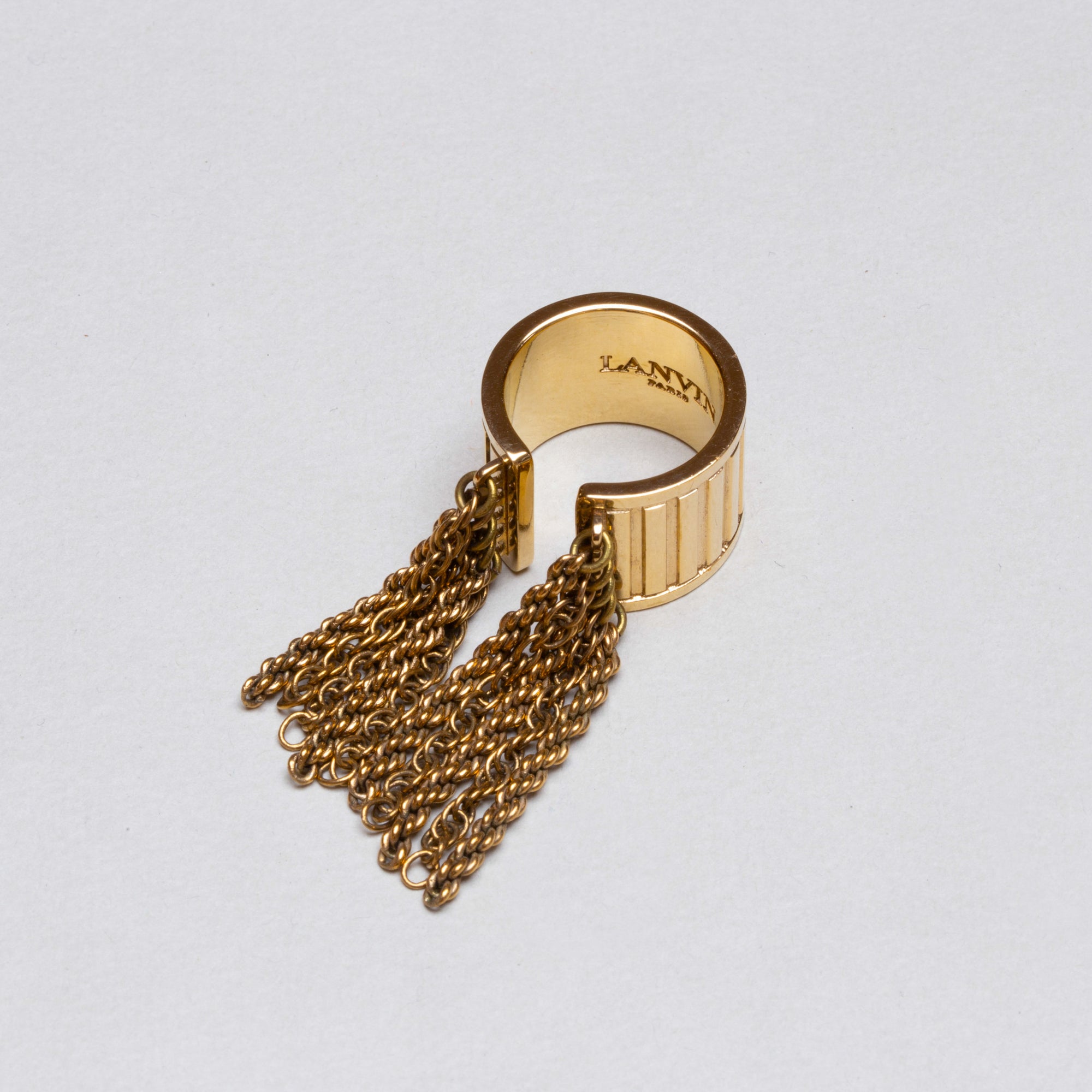 Vintage Lanvin Chain Fringe Ring