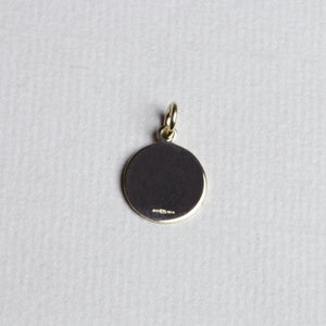 Gold Disc Pendant Charm (Small)
