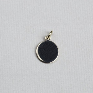 Gold Disc Pendant Charm (Small)