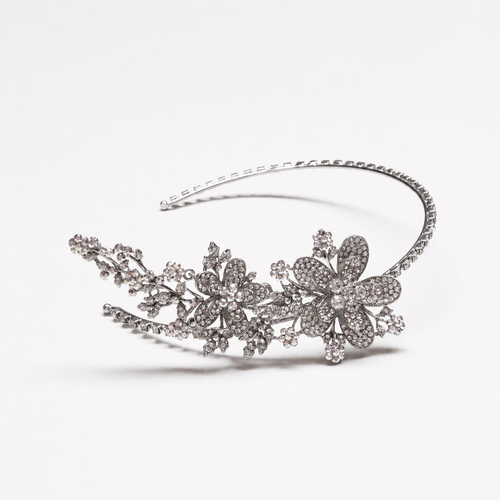 Vintage Butler & Wilson Crystal Floral Headband