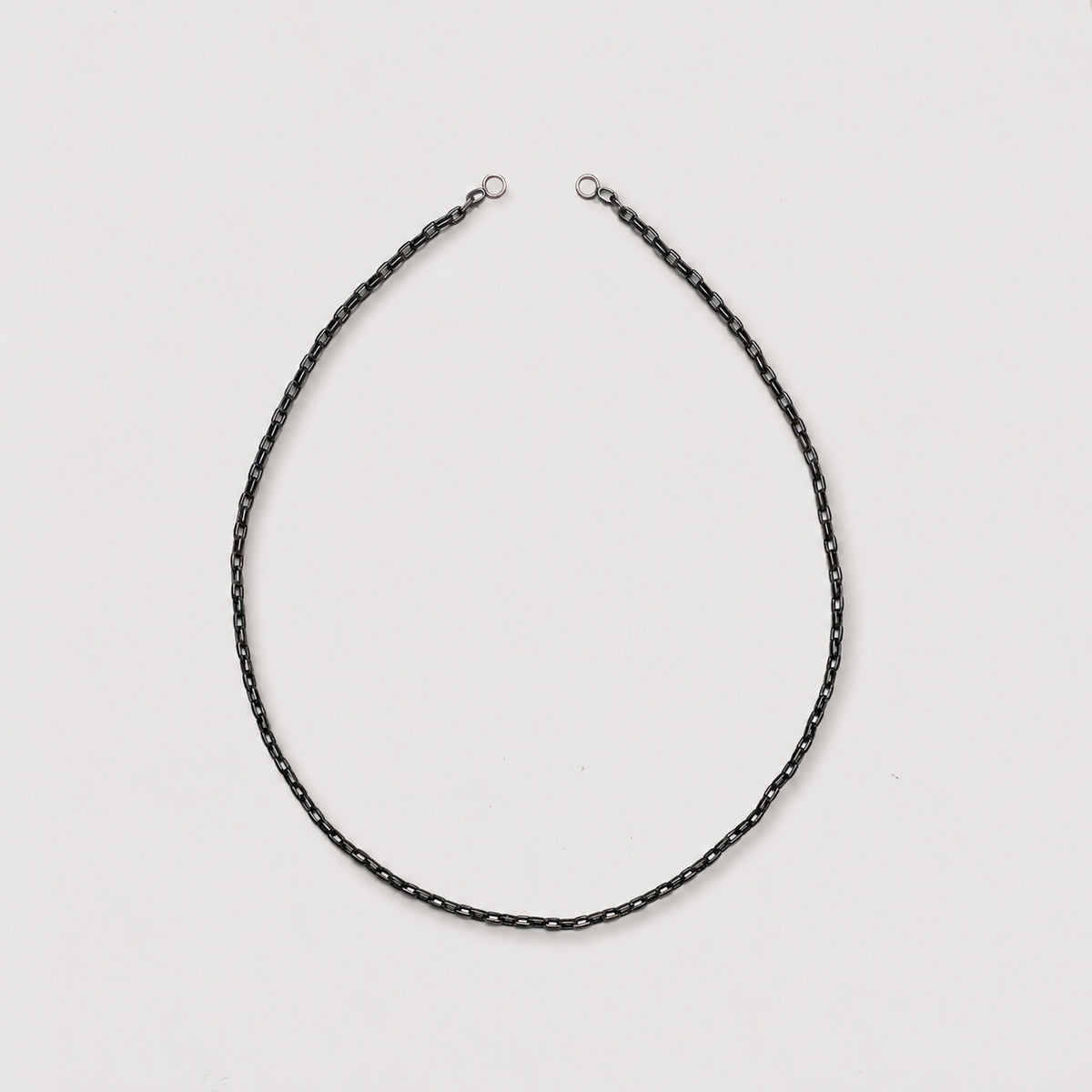 Vintage Maria Aaron Biker Chain Necklace in Blackened Silver & 14k Gold