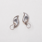 Vintage Tiffany Silver Teardrop Clip-on Earrings