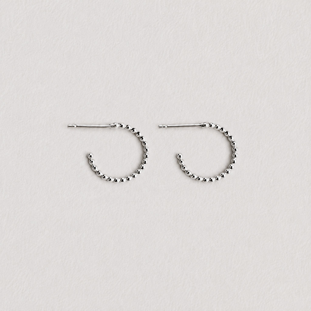 Beaded Small Hoops
