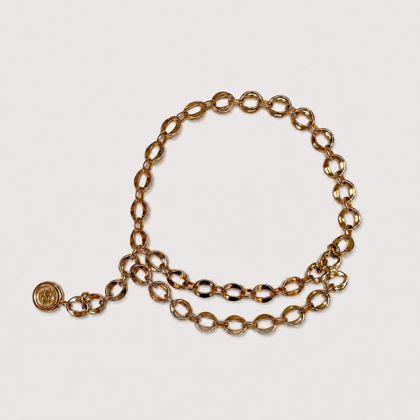 Vintage Chanel Gold Double Chain Belt