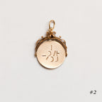 Vintage Spinning I Love You Charm Pendant