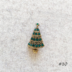 Vintage Christmas Tree Brooches