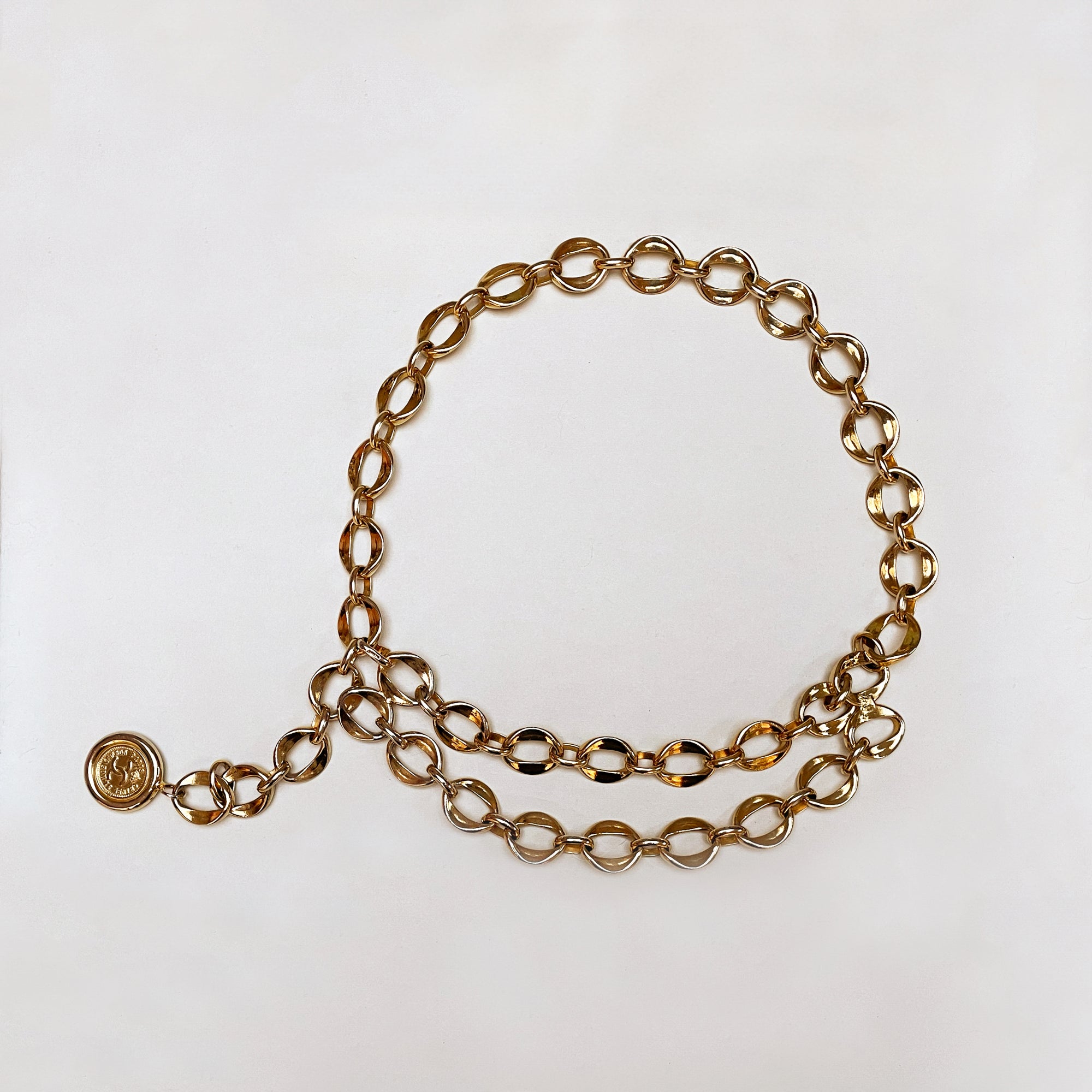Vintage Chanel Gold Double Chain Belt