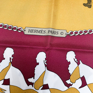 Vintage Hermes Silk Scarf "Manège"
