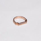 Vintage Monica Vinader Signature Thin Ring Plain and Diamante