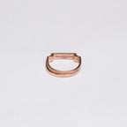 Vintage Monica Vinader Signature Thin Ring Plain and Diamante