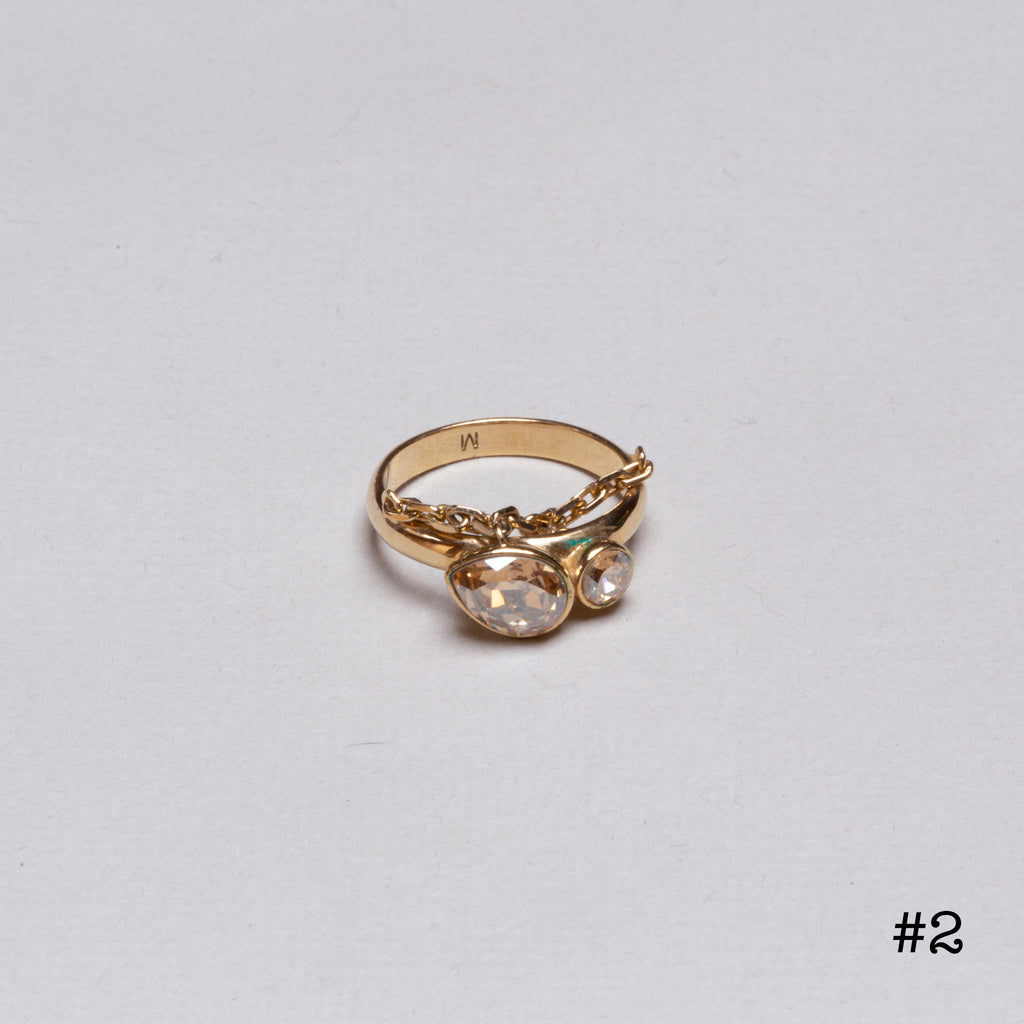 Vintage Christian Dior Stacking Rings