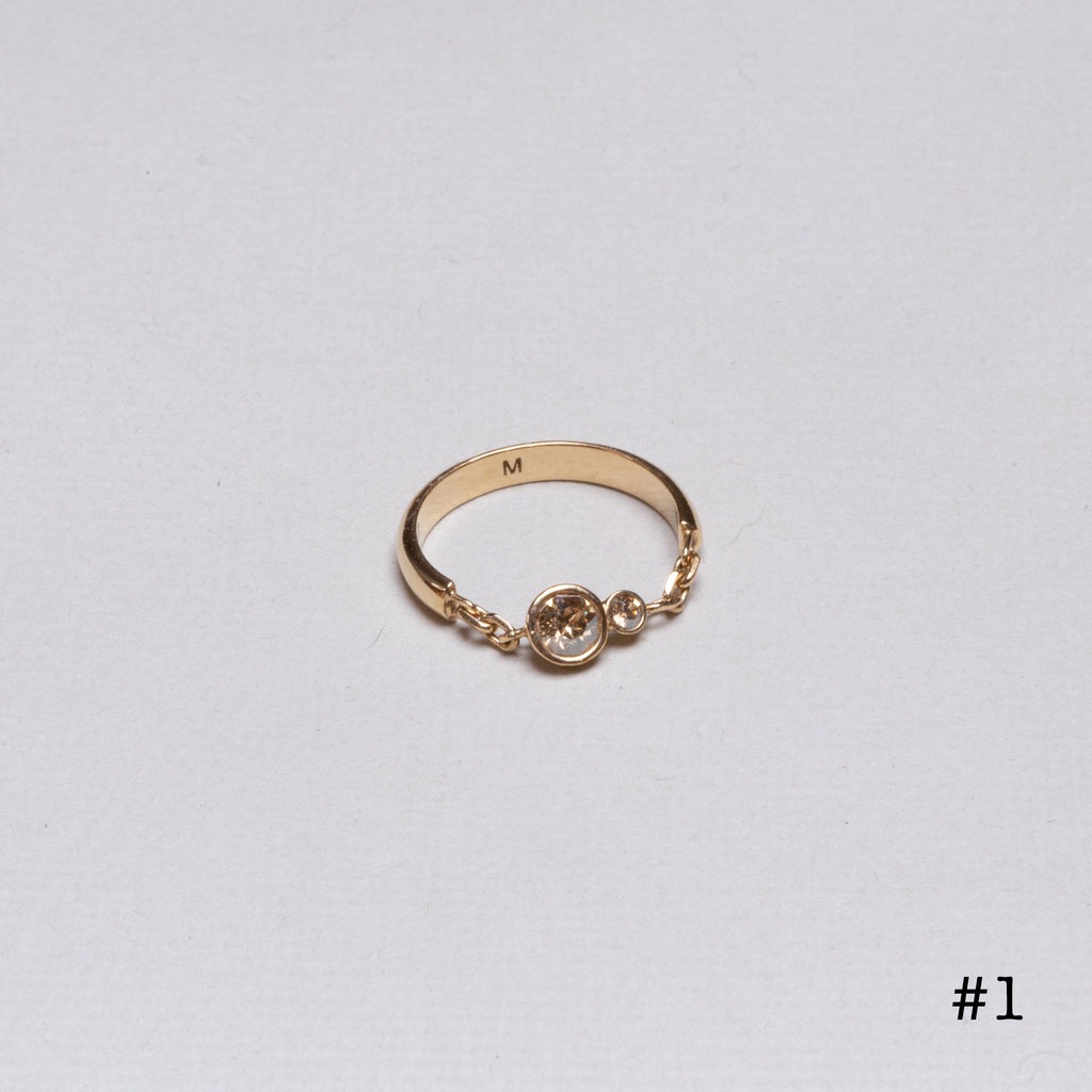 Vintage Christian Dior Stacking Rings
