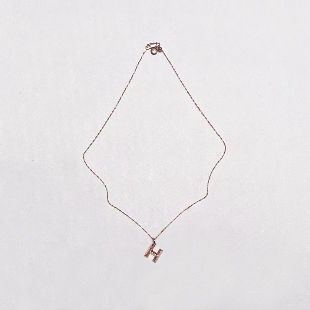 Vintage Monica Vinader Initial Necklace - H