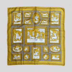 Vintage Hermes Silk Scarf "Wedgwood" #1