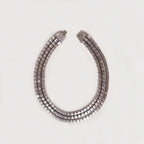 Vintage Kramer Silver-Tone Triple Strand Necklace