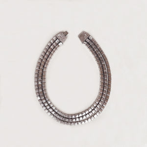 Vintage Kramer Silver-Tone Triple Strand Necklace