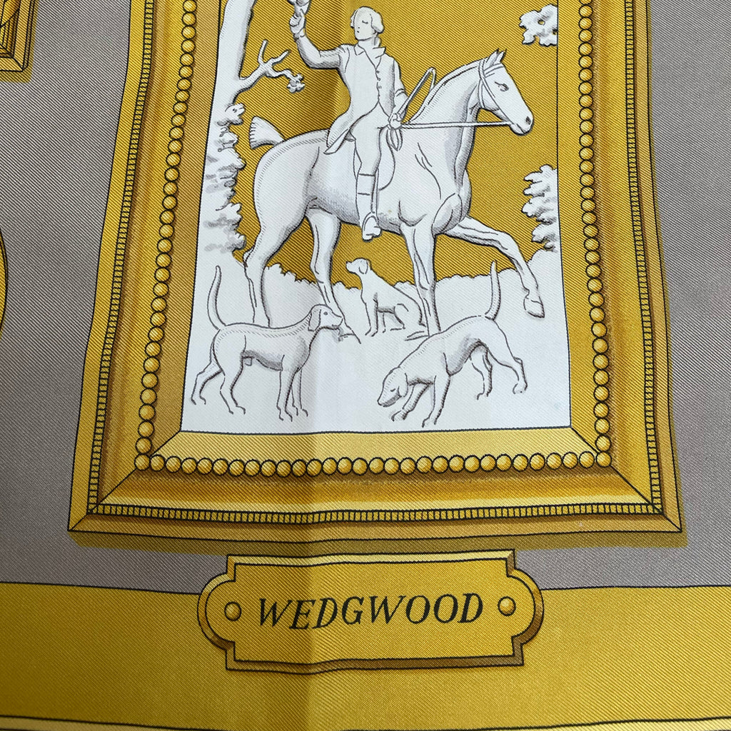 Vintage Hermes Silk Scarf "Wedgwood" #1