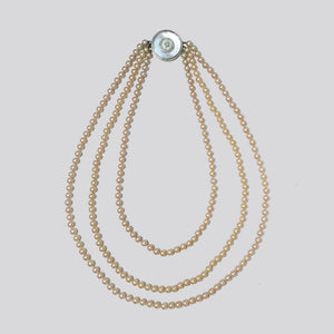 Vintage Givenchy Three-strand Pearl Necklace