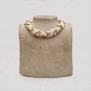 Vintage Givenchy Enamel Woven Necklace