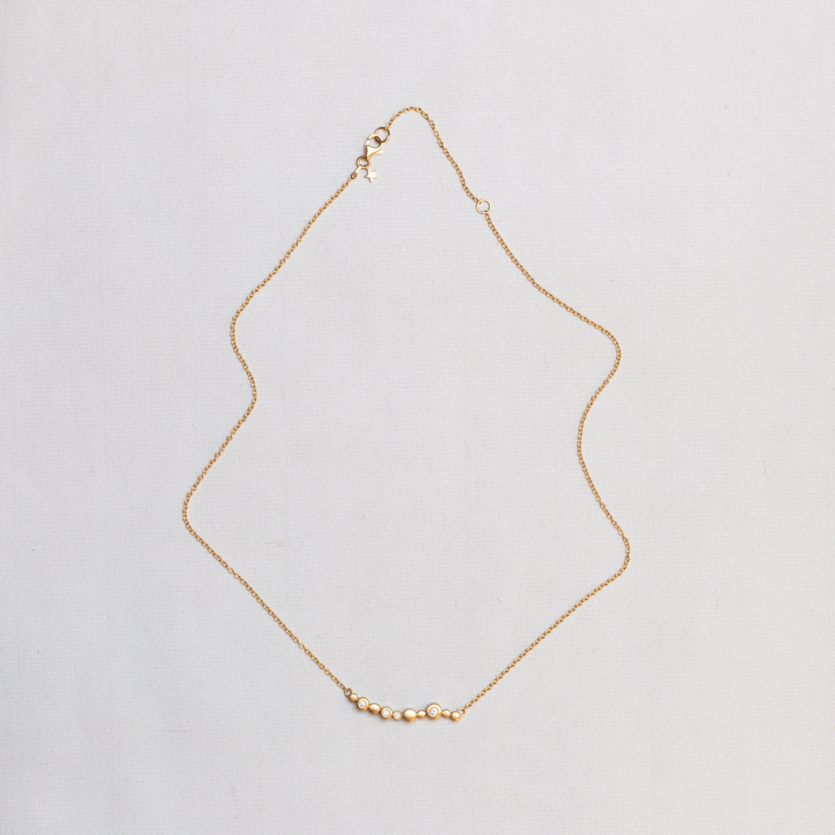 Scribble Double Cluster Necklace