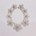 Vintage 1950s Flower Paste Necklace