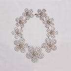 Vintage 1950s Flower Paste Necklace