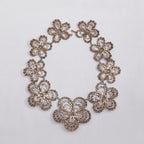 Vintage 1950s Flower Paste Necklace