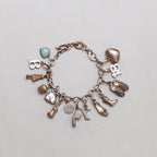 Vintage Links of London Sterling Silver Chain Bracelet with Charms