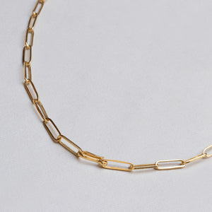 Gold and Silver Paperclip Chain Necklace #2