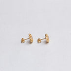 Scribble Trellis Stud Earrings