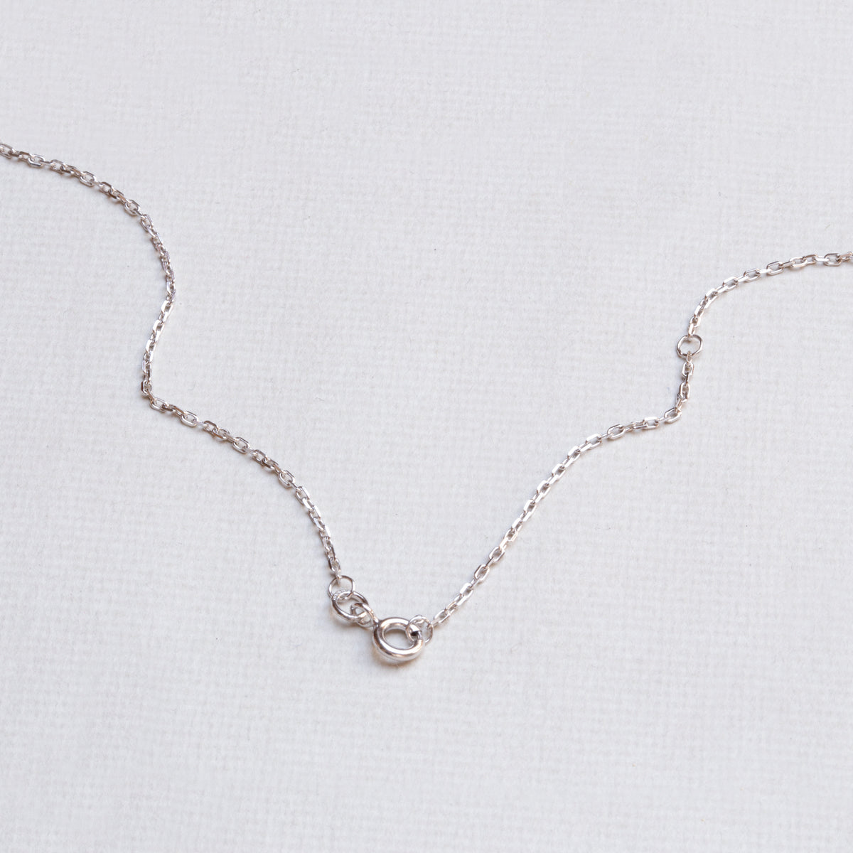 9ct White Gold Plain Chain Necklace