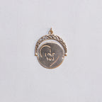 Vintage Spinning I Love You Charm Pendant