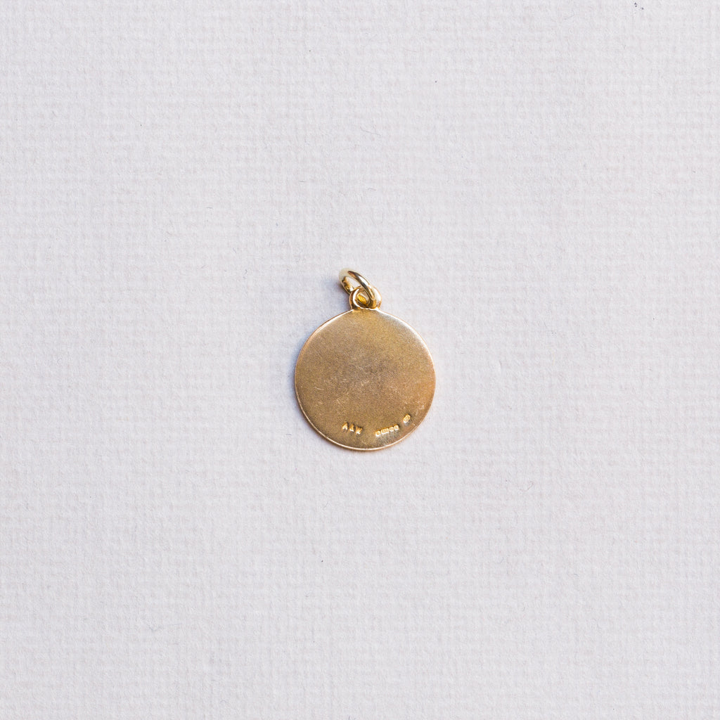 Vintage 9ct Gold Virgo Charm Pendant