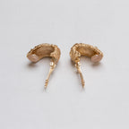 Vintage Christian Dior Textured Gold Clip-on Earrings