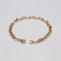 Vintage Gold Anchor Link Chain Bracelet
