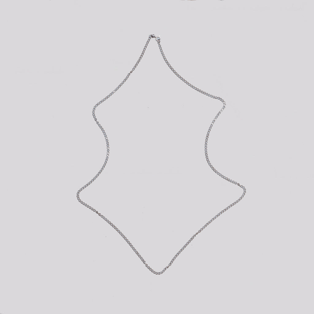 Vintage Sterling Silver Chain Necklace