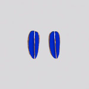 Pop-in Blue Gold-plated Earrings - Single