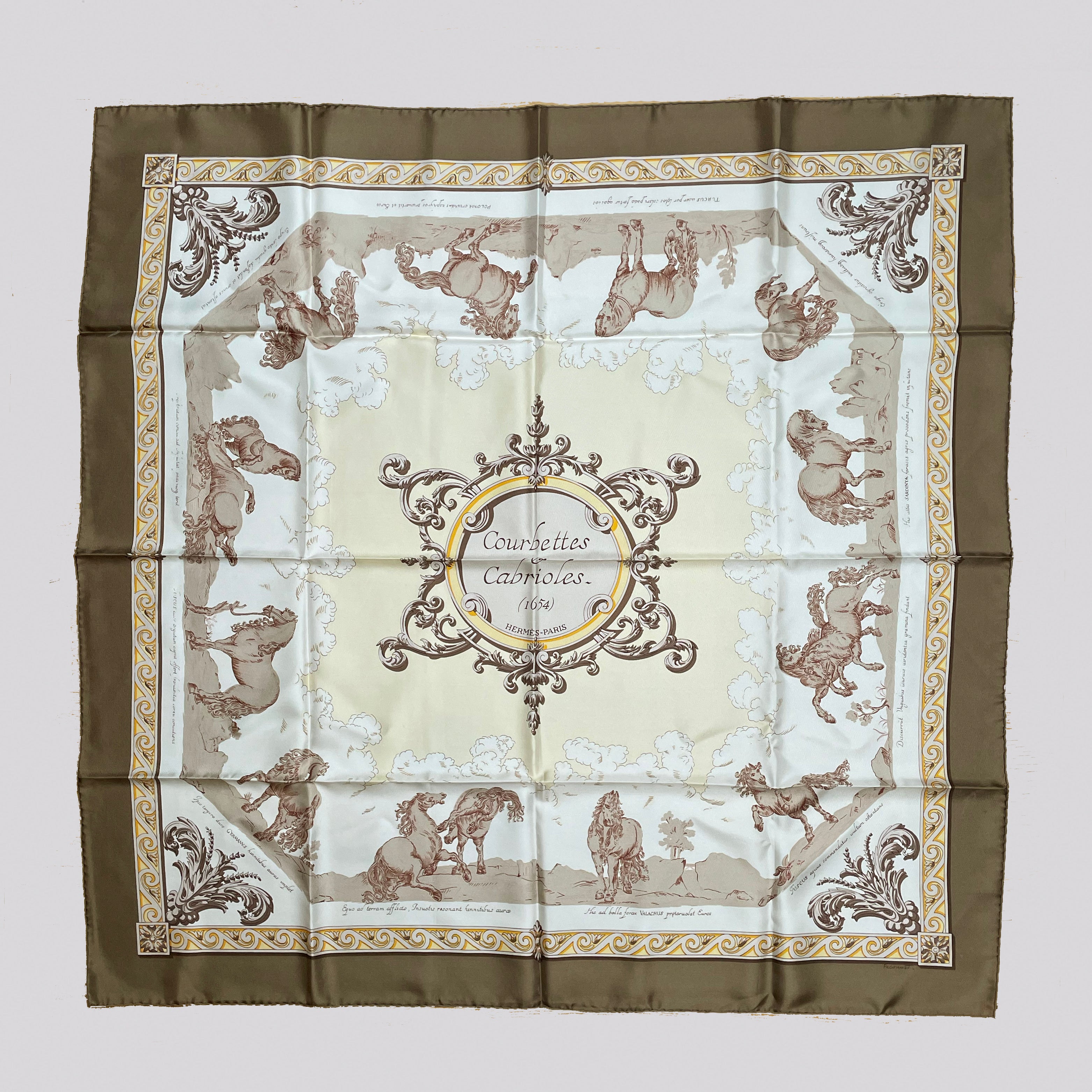 Vintage Hermes Silk Scarf 