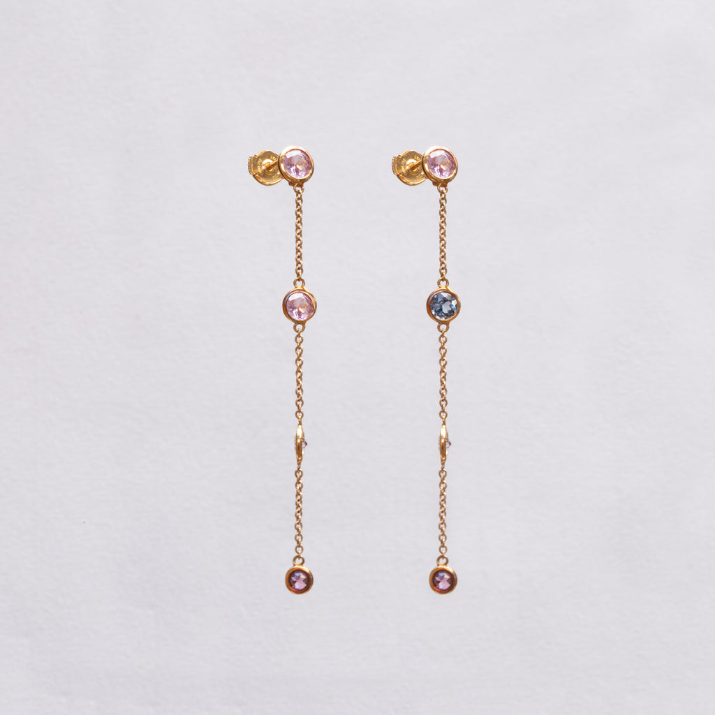 Vintage Christian Dior 18ct Gold Drop Earrings