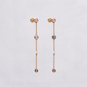 Vintage Christian Dior 18ct Gold Drop Earrings