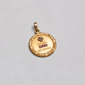 Vintage 18ct Gold Pendant with Diamonds and Rubies