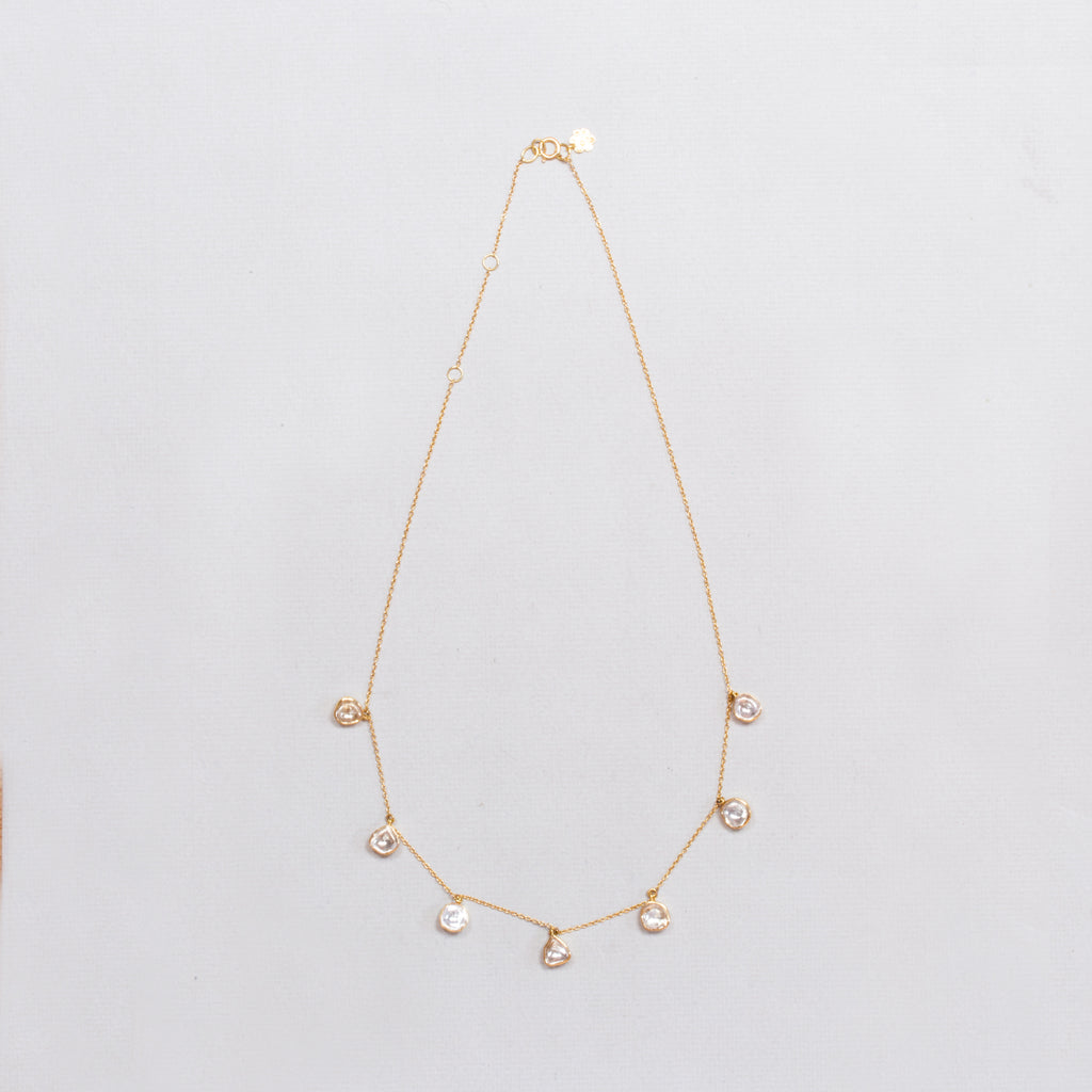 18ct Gold Polki Diamond Garland Necklace