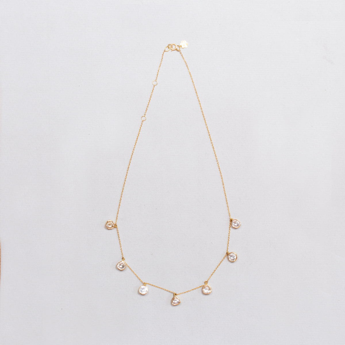 18ct Gold Polki Diamond Garland Necklace