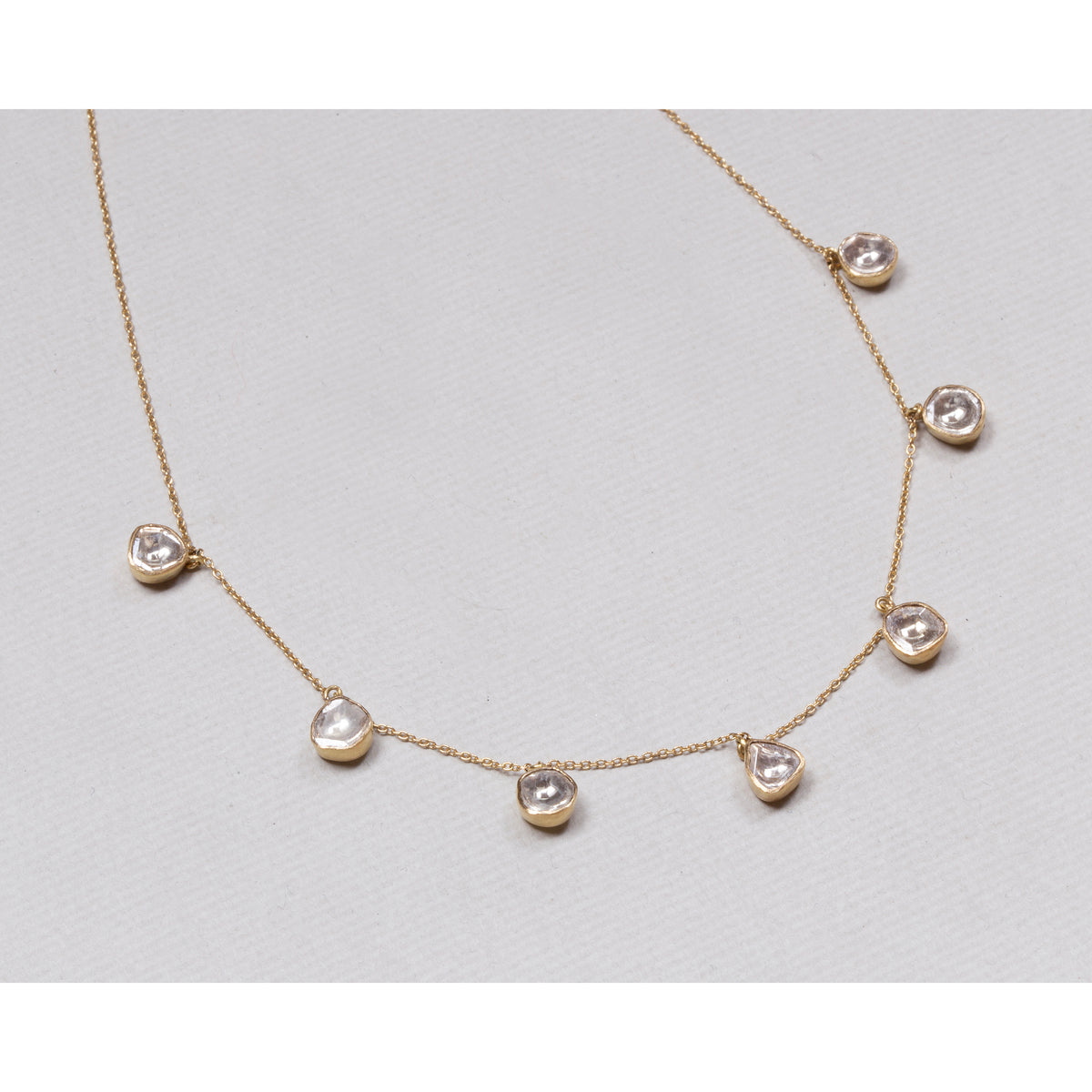 18ct Gold Polki Diamond Garland Necklace