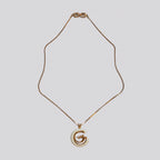 Vintage Givenchy Enamel G Necklace