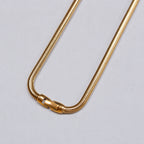 Vintage YSL Gold Chain Necklace with Matte Gold Pendant