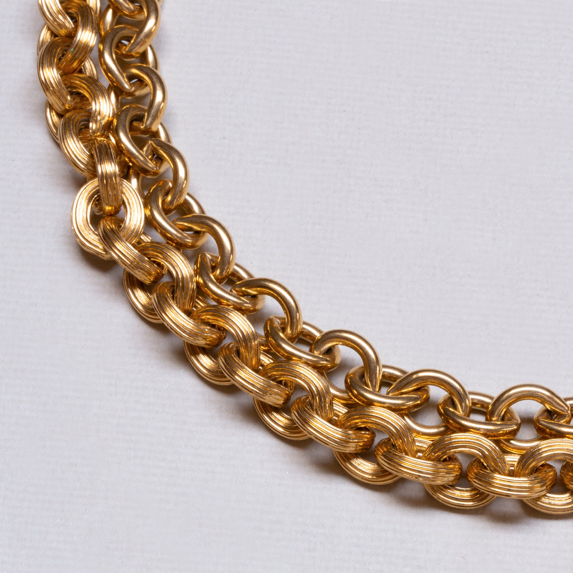 Vintage Givenchy Double Strand Gold Chain Necklace