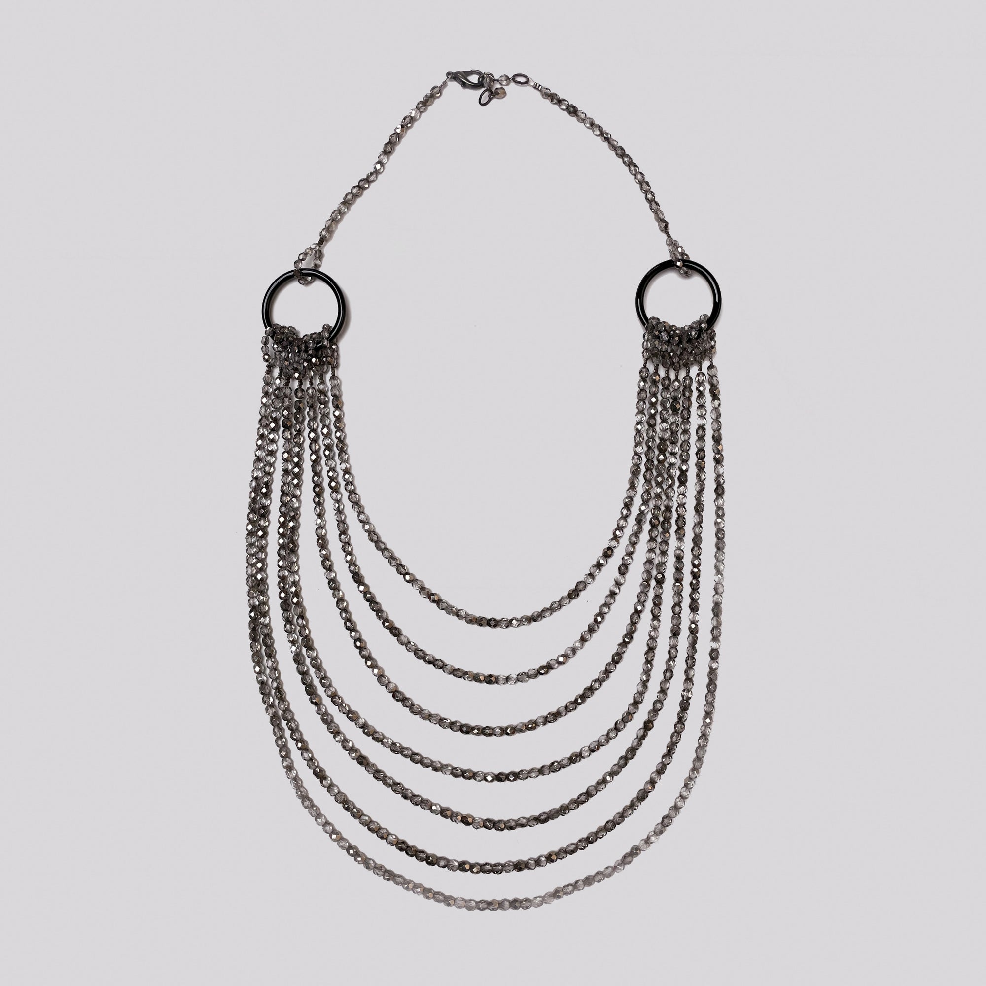 Vintage Armani Multi-strand Monochrome Necklace