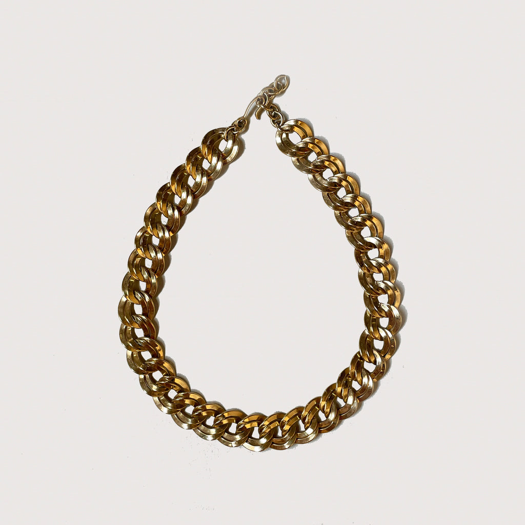 Vintage Monet Gold-tone Chain Necklace