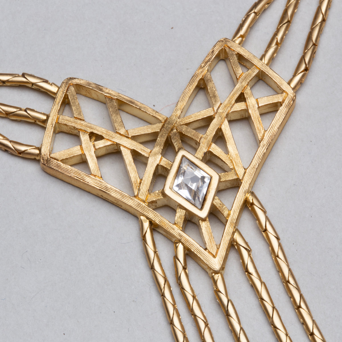 Vintage Givenchy Triple Strand Snake Chain Necklace